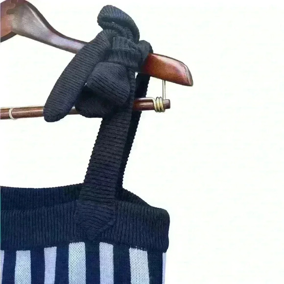 ANTHROPOLOGIE SYDNEY PIANO STRIPE MARIANN KNIT MIDI DRESS by AZULU 6 - Picture 7 of 11